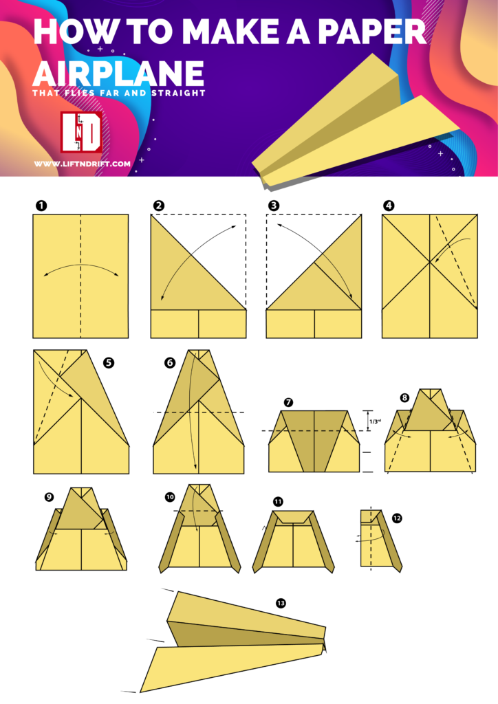 Paper Airplane Template 