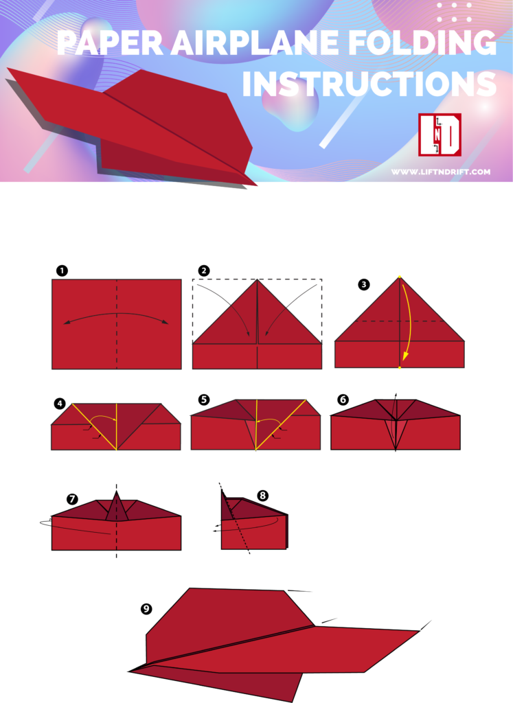 Paper Airplane Template | Paper Craft Free Templates & Printables | LND