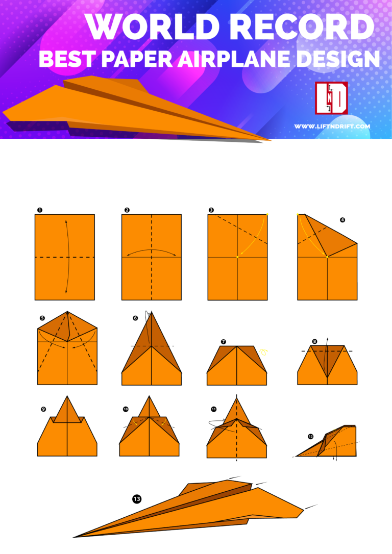 Paper Airplane Template | Paper Craft Free Templates & Printables | LND